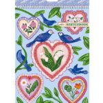 Eeboo Skitseblok - Hjerter og Fugle