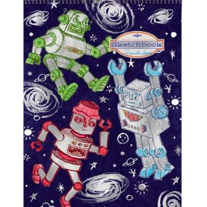 Eeboo Skitseblok - Sølvrobotter