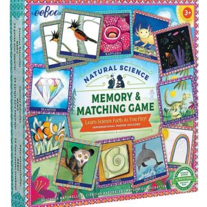 Eeboo Vendespil m. Faktaplakat - Naturvidenskab