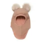 Elefanthue m. Alpaca Pompoms - Rose Melange - 12-24 MDR.