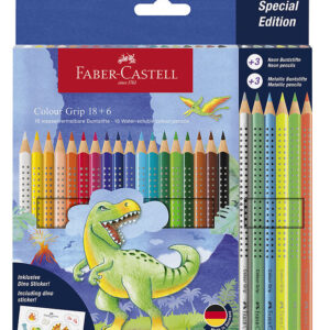 Faber-Castell Farveblyanter - 24 stk. - Grip Dino
