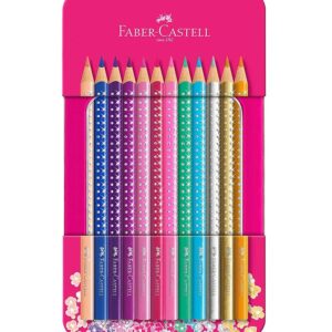 Faber-Castell Farveblyanter - Grip - 12 stk - Sparkle