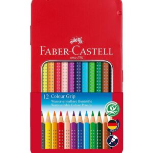 Faber-Castell Farveblyanter - Grip - Akvarel - 12 stk - Multi