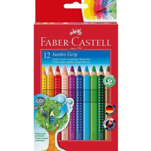 Faber-Castell Farveblyanter - Jumbo Grip - Akvarel - 12 stk - Mu