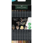 Faber-Castell Farveblyanter - Trekantet - Black Edition - 12 stk