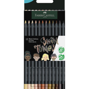 Faber-Castell Farveblyanter - Trekantet - Black Edition - 12 stk