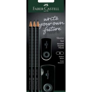Faber-Castell Grip Sæt - 5 Dele - Sort