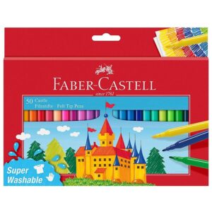 Faber-Castell Tuscher - Børn - 50 stk. - Multifarvet