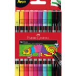 Faber-Castell Tuscher - Dobbelt Tyk/Tynd - 10 stk. - Neon