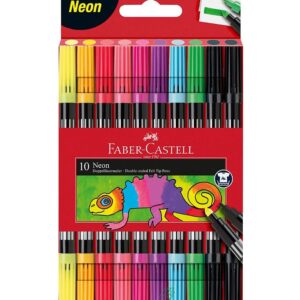 Faber-Castell Tuscher - Dobbelt Tyk/Tynd - 10 stk. - Neon