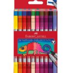 Faber-Castell Tuscher - Dobbelt Tyk/Tynd - 20 stk - Multifarvet