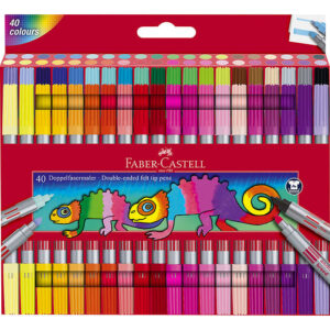 Faber-Castell Tuscher - Dobbelt Tyk/Tynd - 40 stk
