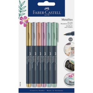Faber-Castell Tuscher - Metallic Pen - 6 stk - Multifarvet