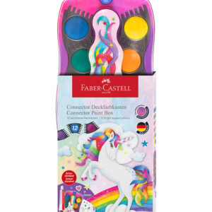 Faber-Castell Vandfarve - Unicorn Pink - 12 Farver + Chinese Whi