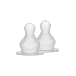 Flaskesutter rund Silikone 2 pk Medium Flow