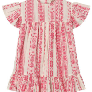 Fliink Kjole - Addie - Cloud Dancer Pink Stripe