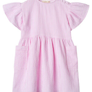 Fliink Kjole - Musselin - Ciao - Cloud Dancer m. Striber