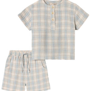 Fliink Shortssæt - Cha Cha - Sandshell Check