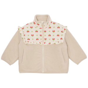 Flöss Fleecejakke - Sofia - Soft White Berry