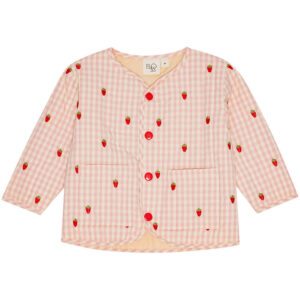 Flöss Jakke - Dolly - Pink Berry Gingham