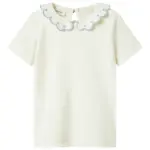 Fundo kortærmet slim skjorte - COCO MILK - 104