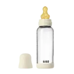 Glass baby bottle latex 240 ml ivory