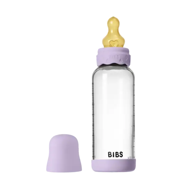 Glass boheme baby bottle latex 240 ml violet sky
