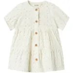 Hailey kortærmet løs body kjole - COCO MILK - 68