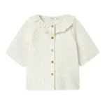 Hailey kortærmet løs skjorte - COCO MILK - 122/128