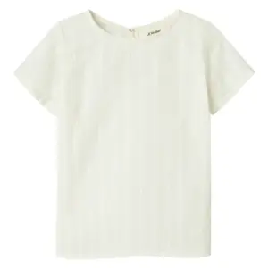 Jazelle kortærmet løs skjorte - COCO MILK - 122/128