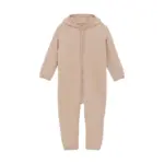 Køredragt m. ører Uld Fleece - Mahogany Rose - 86