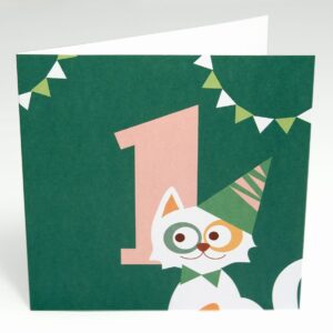 Kort Kat (Stor) 1 år fødselsdag
