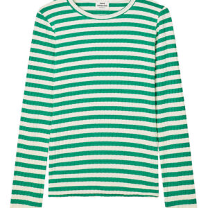 Mads Nørgaard Bluse - Rib - Classic Stripe Talika - Vanilla Ice/
