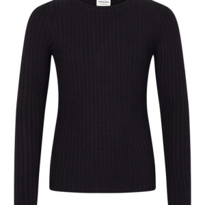 Mads Nørgaard Bluse - Rib - Talika Top - Black