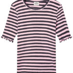 Mads Nørgaard T-shirt - Rib - Tuviana - Parisian Night/Parfait P