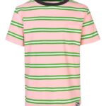 Mads Nørgaard T-shirt - Trolino - Lyserød/Grønstribet