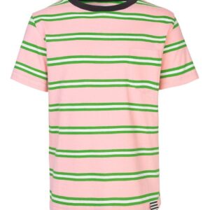 Mads Nørgaard T-shirt - Trolino - Lyserød/Grønstribet