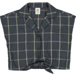 Müsli Skjorte - Check Crop - Night Blue/Cashmere