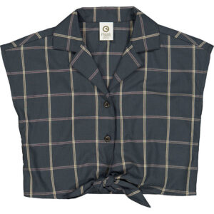 Müsli Skjorte - Check Crop - Night Blue/Cashmere