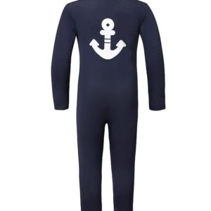 Petit Crabe Badeheldragt - Lou - UV50+ - Navy m. Anker