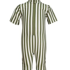 Petit Crabe Badeheldragt - Natsu - UV50+ - Army Stripes