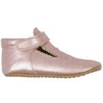 Pom Pom Ballerina Hjemmesko - T-Bar - Metallic Rose