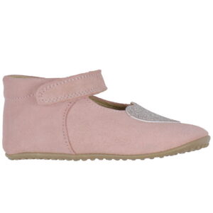 Pom Pom Hjemmesko - Beginners Ballerina Heart - Dusty Rose