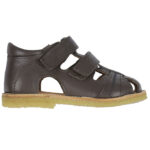 Pom Pom Sandaler - Classic Rub Sole Closed Two Velcro - Brown