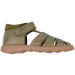 Pom Pom Sandaler - Sporty Velcro - Dusty Olive