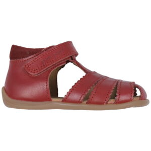 Pom Pom Sandaler - Starters Scallop Velcro - Dusty Red