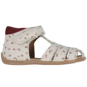 Pom Pom Sandaler - Starters Scallop Velcro - Ladybird