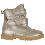 Pom Pom Vinterstøvler - Broque Velcro Boot Tex - Metallic Asphal