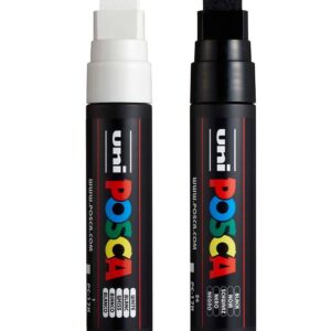 Posca Tuscher - PC-17K - 2 stk. - Sort/Hvid