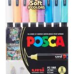 Posca Tuscher - PC-1MR - 8 stk. - Afdæmpede Farver